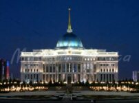 Түнде Ақорда Президент сарайы